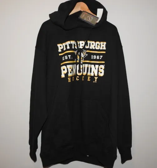 Discover Pittsburgh Penguins Hooded Sweatshirt New Mens Big