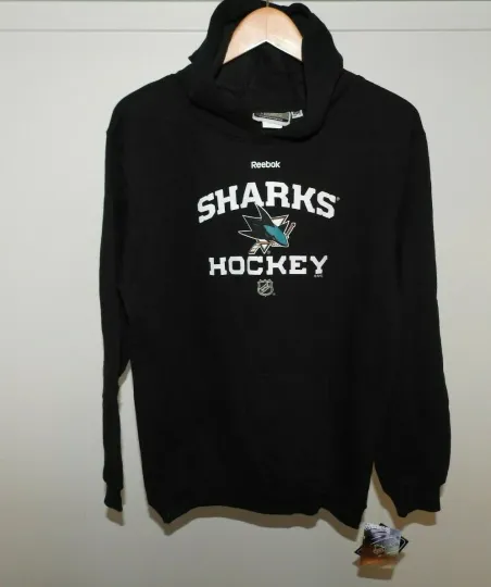 Discover Reebok Center Ice San Jose Sharks Hockey Hooded Sweatshirts