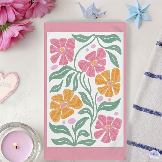 Discover Subtle F*ck Trump Hand Towel, Floral Flower Kitchen Towel, Anti Trump Tea Towel, Bathroom Towel Set,FDT,Political Home Decor,Anti Maga Towel