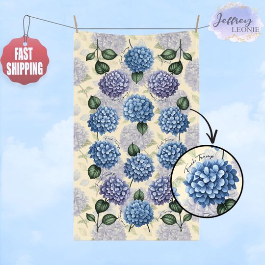 Discover Subtle F*ck Trump Floral Hand Towel, Hydrangea Kitchen Towel, Funny Political Home Decor, Liberal Host Gift, Sarcastic Bathroom Towel
