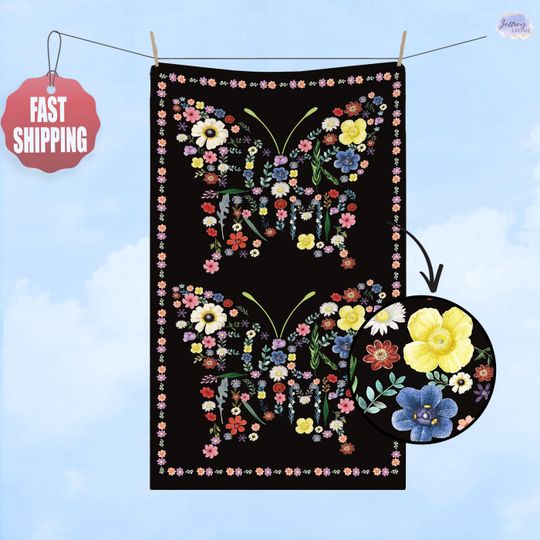 Discover Subtle F*ck Trump Hand Towel, Funny Butterfly Kitchen Towel,Anti Trump Tea Towel,Bathroom Towel Set,FDT,Political Home Decor,Anti Maga Towel