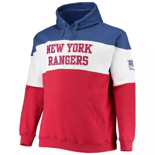 New York Rangers Hooded Sweatshirt New Mens Big & Tall Sizes $80