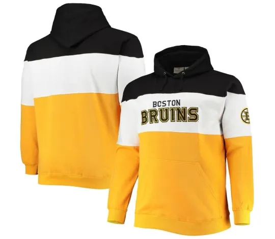 Boston Bruins Hooded Sweatshirt New Mens Big