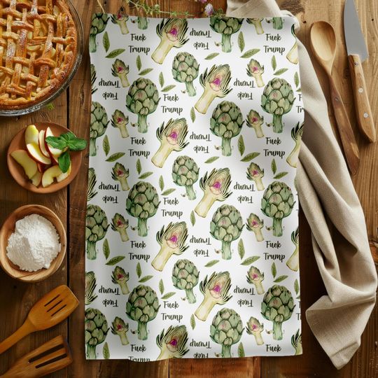 Discover Subtle F*ck Trump Hand Towel, Atiso Kitchen Towel, Anti Trump Tea Towel, Bathroom Towel Set, FDT, Political Home Decor, Anti Maga Towel