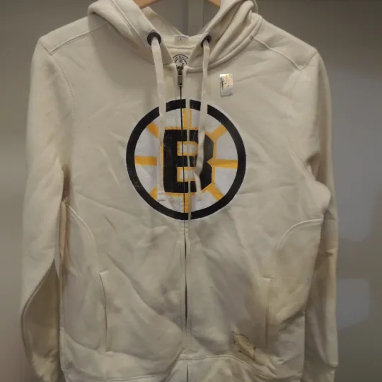 Authentic Boston Bruins Retro Sport Zip Hooded Sweatshirt