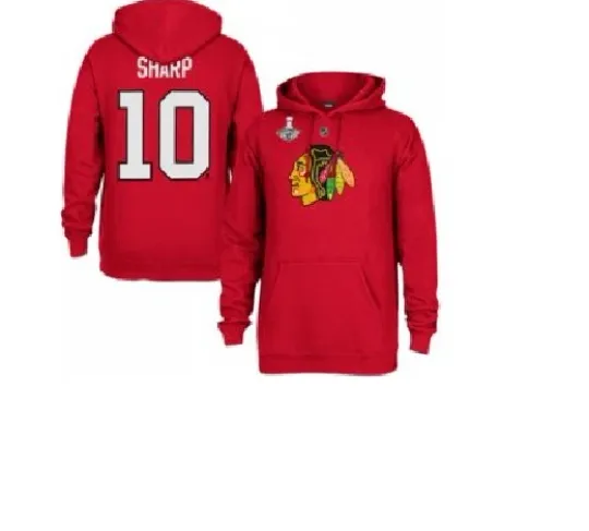 Discover Chicago Blackhawks #10 Stanley Cup Champions Hooded Sweatshirt