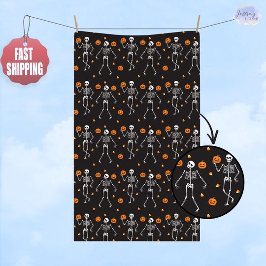 Discover Subtle F*ck Trump Skeleton Hand Towel, Anti Trump Towel, Halloween Spooky Trump Fun Decor Kitchen Bathroom, Trick or Treat, Halloween Gifts