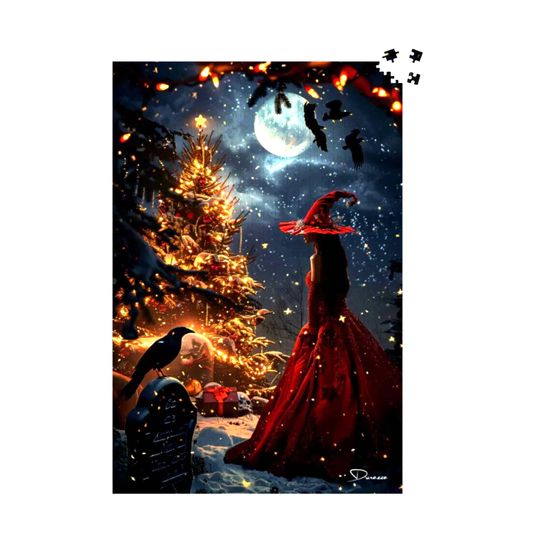 Discover Gothic Christmas Jigsaw Puzzle| Witch's Noel - Durazza
