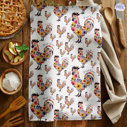 Hand Towel, Chicken Kitchen Towel, Tea Towel, Bathroom Towel Set