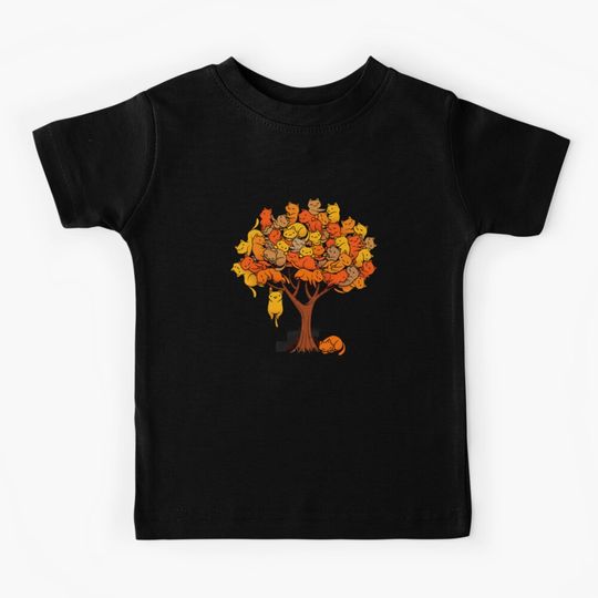 Discover Cat Tree by Tobe Fonseca Kids T-Shirt