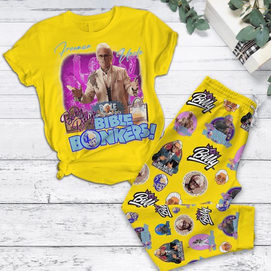 Discover Baby Billy Pajamas Set, Uncle Baby Billy Bible Bonkers PJs, Righteous Gemstones Fan Sleepwear, 90s Retro Humor Holiday Pajamas