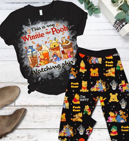 Winnie the Pooh Women's Pajama Set Lounge Outfit