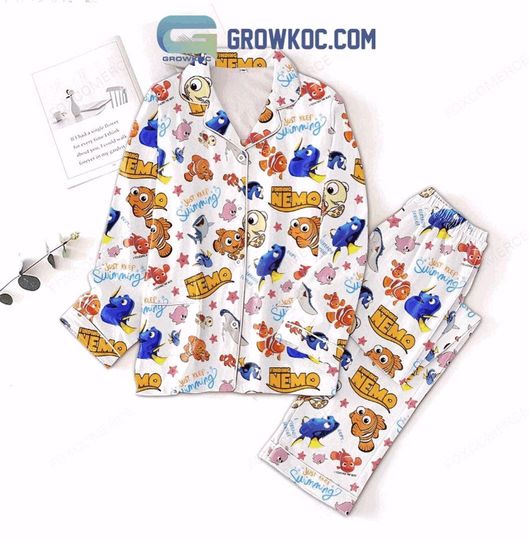 Finding Nemo Just Keep Swimming Christmas Pajamas Set