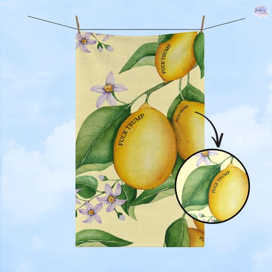 Discover When Life Gives you Lemons Slightly Subtle Hand Towel Fun, Quirky Kitchen Decor, Gag Gift, Bathroom Towel SetL, Lemon Themed Kitchen Towel