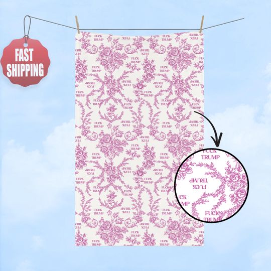 Hand Towel, Toile Towel, Toile de Jouy Kitchen Towel