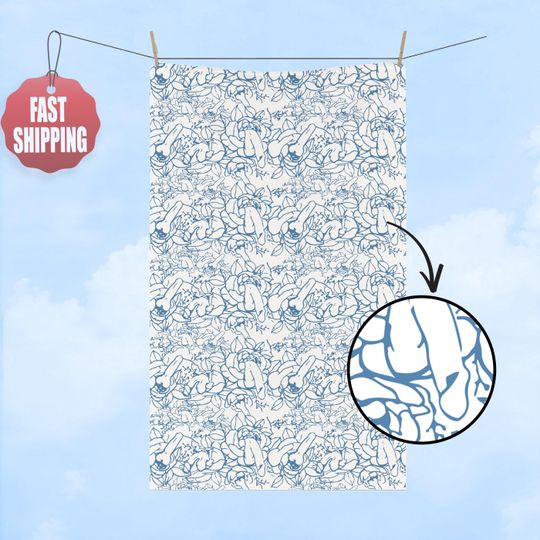 Discover Dirty Joke Hand Towel, Floral Flower Kitchen Towel, Funny Tea Towel for Adults, Bathroom Towel Set, Cute Home Decor Gifts for Women Men