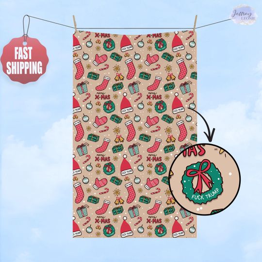 Discover Christmas Hand Towel, Christmas Stock Kitchen Towel