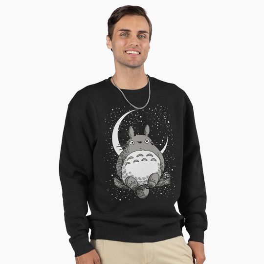 Discover Sit Under The Moon Pullover Sweatshirt