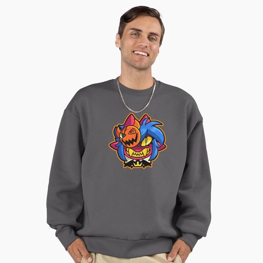 Discover Crim Halloween Sticker Premium Oversized Sweatshirt