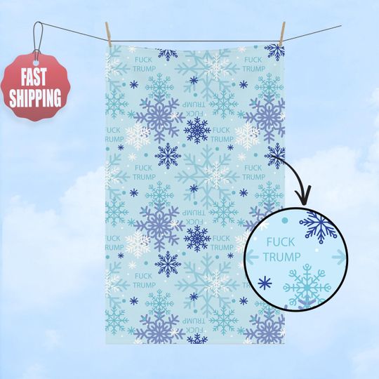 Hand Towel, Snowflake Kitchen Towel, Bathroom Towel Set