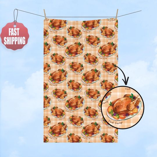 Discover Hand Towel, Turkey Kitchen Towel, FDT Towel, Fall Autumn Decor