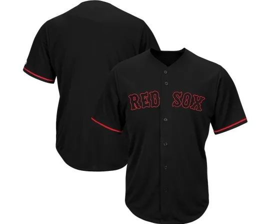 Discover Boston Baseball Team Redd Sox Black Baseball Jersey