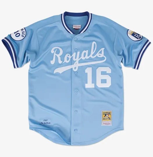 Discover Kansas City Baseball Team Royalls #16 Baseball Jersey