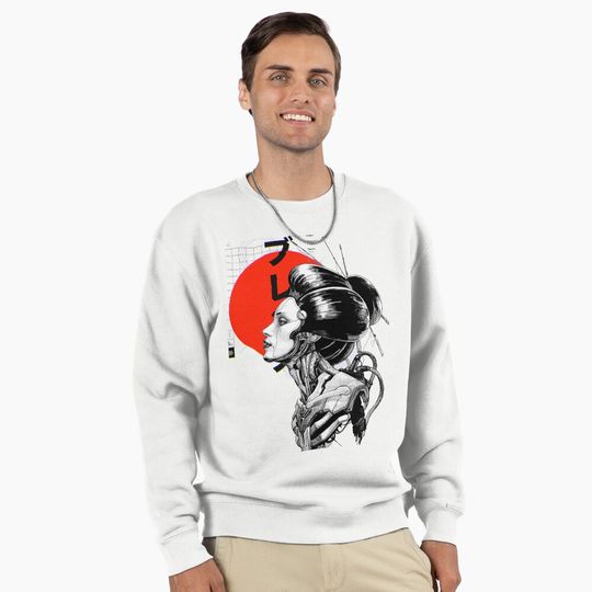 Discover Cyberpunk Vaporwave Japanese Pullover Sweatshirt