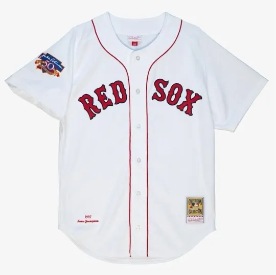 1997 Home Boston Baseball Team Red Sox #5 Baseball Jersey