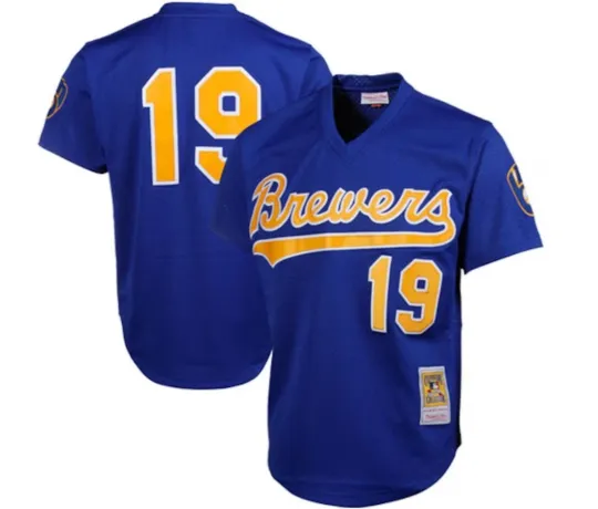 Discover Miliwaukee Baseball Team Brrewers #19 Baseball Jersey
