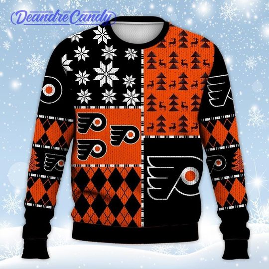 Discover Philadelphia Flyers Ugly Sweater Christmas, Ice Hockey Sweatshirt