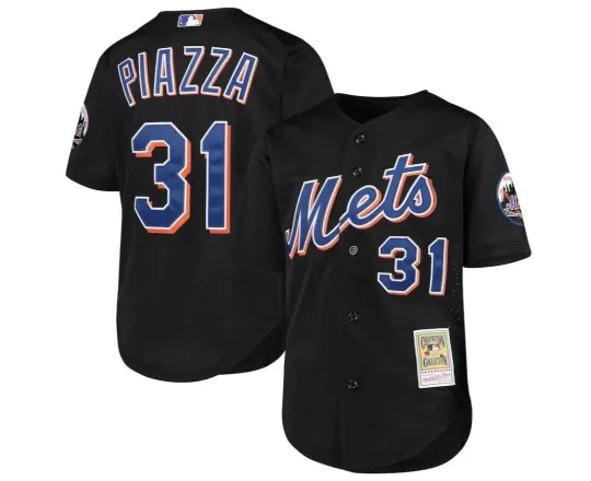 Discover New York Baseball Team Metts #31 Black Baseball Jersey