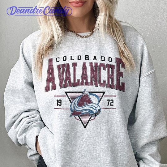 Discover Vintage 90s Colorado Avalanche Sweatshirt, Sweatshirt Hockey Gift For Christmas