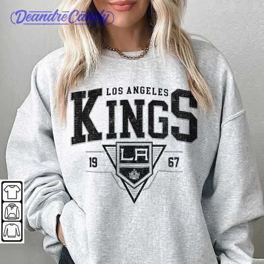 Discover Vintage 90s Los Angeles Kings Sweatshirt, Sweatshirt Hockey Gift For Christmas