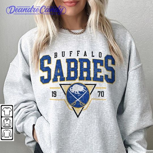 Discover Vintage 90s Buffalo Sabres Sweatshirt, Sweatshirt Hockey Gift For Christmas
