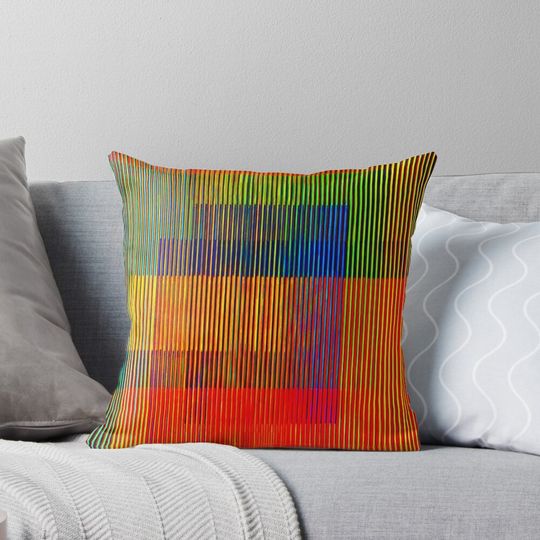 Discover Artwork by Carlos Cruz Diez  Pillow