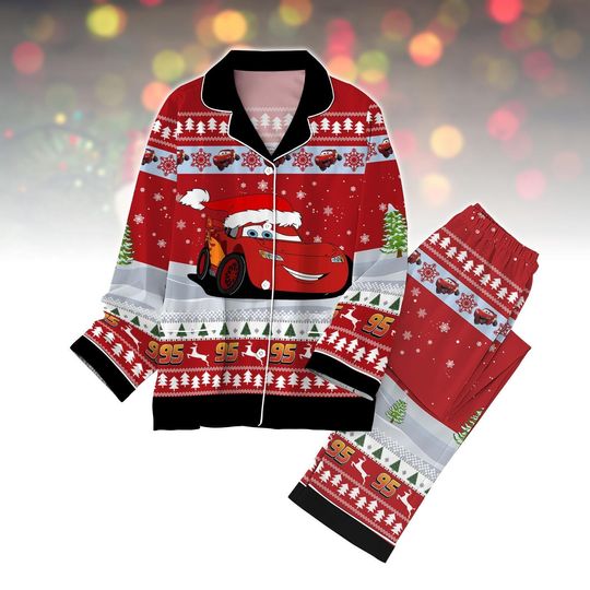Discover Lightning McQueen Pajamas, Disney Pixar Cars Family Matching Pjs, Holiday Sleepwear, Boys Race Car Pajamas, Disney Cars Pajamas Set
