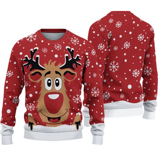 Reindeer Ugly Christmas Sweater 4x