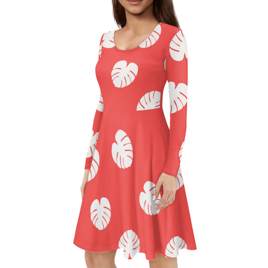 The Lilo long sleeve midi dress
