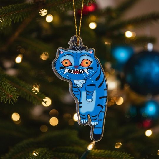 Huntrix Demon Derpy Tiger Sussie Magpie Acrylic Ornament, Huntrix Ornament, Huntrix Merch Decor For Fan