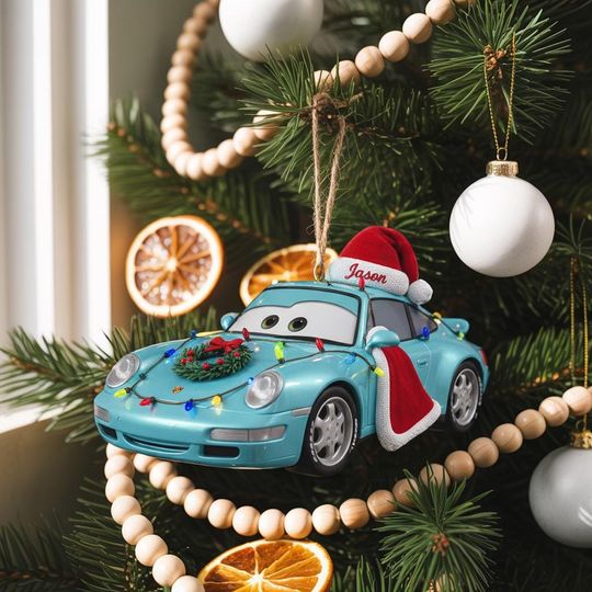 Discover Personalized Disney Car Sally Flat Acrylic Ornament, Pixar Sally Keepsake 2025, Disney Christmas Decor