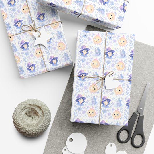 Discover Howl's Moving Castle Wrapping Paper: Vibrant, Eco-Friendly Gift Wrap
