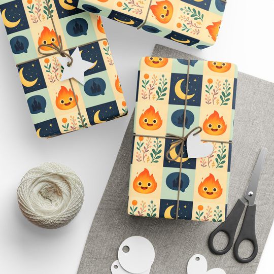 Discover Enchanting Howl's Moving Castle Gift Wrap for Magical Celebrations