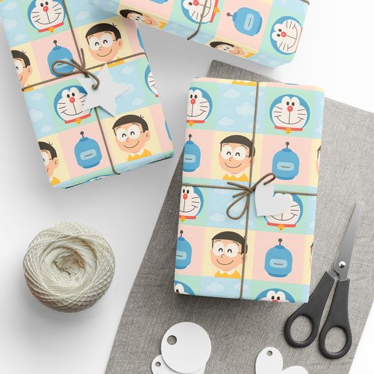Discover Doraemon Wrapping Paper: Playful Cartoon Gift Wrap