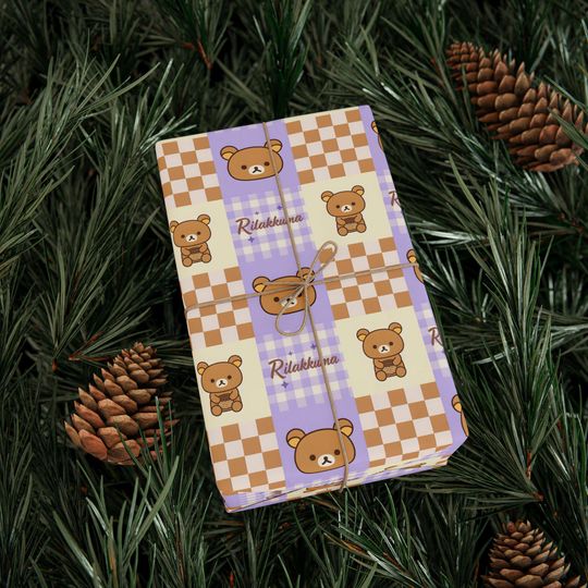 Wrapping Papers - Rilakkuma Pattern Gift Wrap for Birthdays, Holidays, Baby Showers, Special Occasions, Cute Present Packaging
