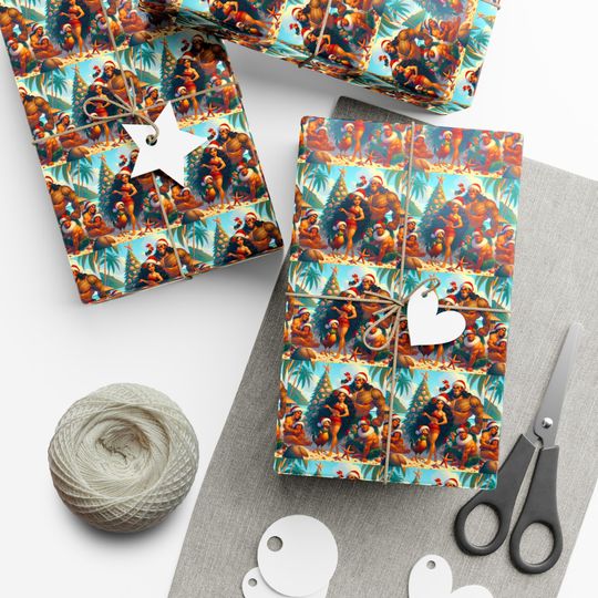 Discover Gift Wrap Papers - Moana and Friends Inspired Christmas Paper for Teenagers, Holiday Decor, Christmas Gift Wrapping, Festive Wrapping Paper,