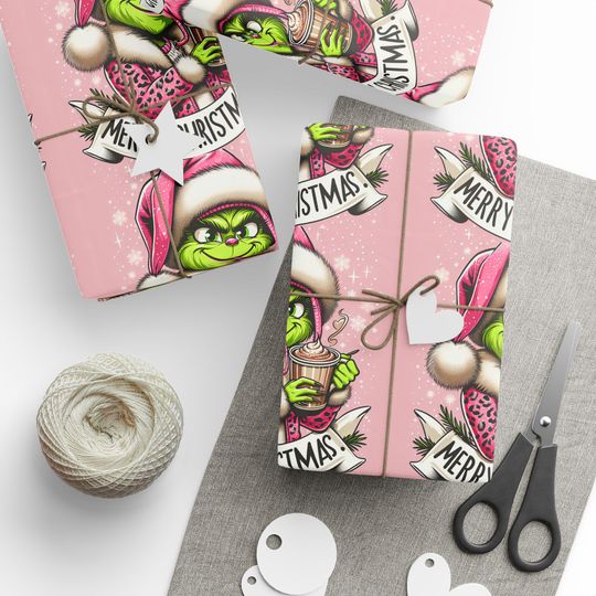 Discover Girls who love the funny character inspired Christmas Wrapping Papers with a twist