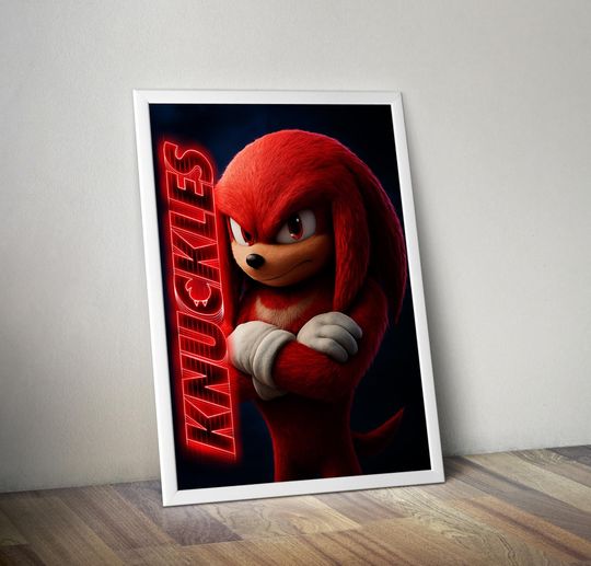 Discover Ekidne Knuckles Poster | Gaming Poster | Sonic Prints | Video Game Posters | Large Poster Prints | Wall Decor Posters | Gaming Gifts