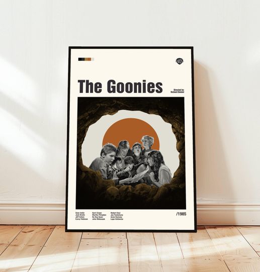 The Goonies Poster / Movie Poster / Midcentury Modern Art / Minimalist Art / Vintage Print /  Retro Modern Poster / Gift for him