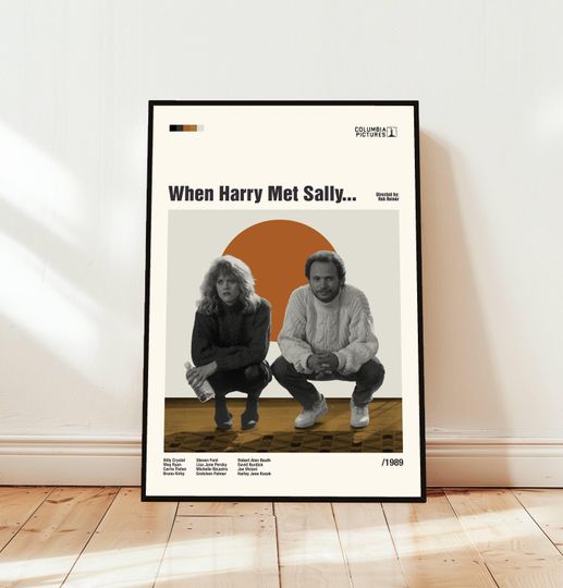 Discover When Harry Met Sally...Poster / Movie Poster / Midcentury Modern Art / Minimalist Art / Vintage Print /  Retro Modern Poster / Gift for him